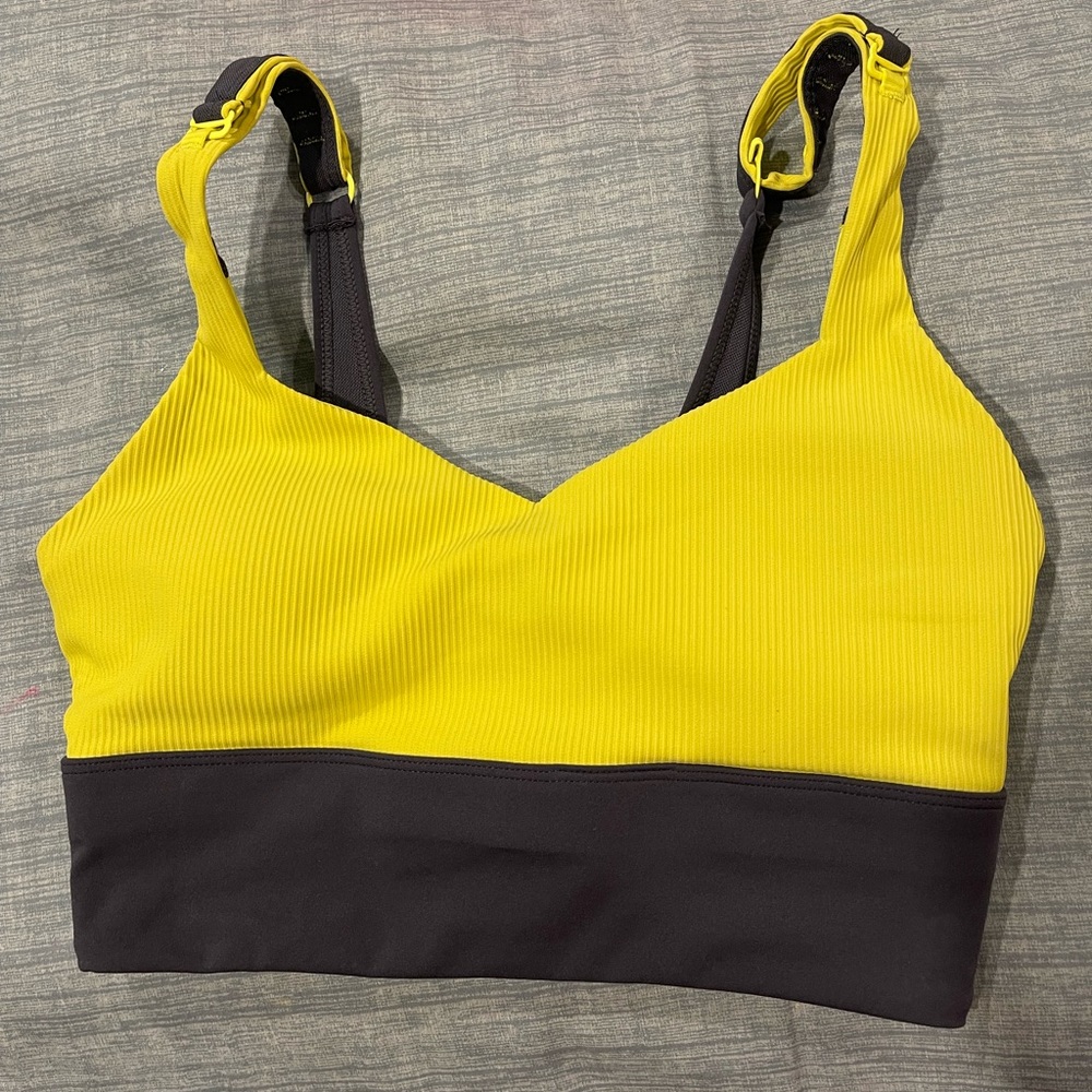 Zyia Active Neon Yellow Parallel Luxe Adjustable Bra